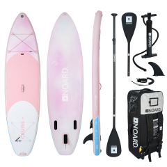 NOARD SUP No5 - Stand Up Paddle Surfboard I 326x85x15cm | batik pink