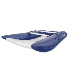 NOARD 4,30 Meter Schlauchboot mit Luftboden (blau/grau)