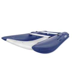 NOARD 4,10 Meter Schlauchboot mit Luftboden (blau/grau)
