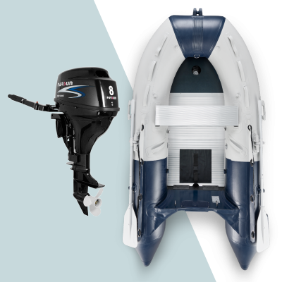 290 cm NOARD Schlauchboot mit 8 PS Parsun Motor (F8BMS)
