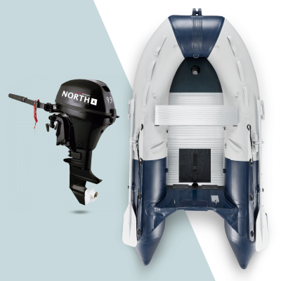 270 cm NOARD Schlauchboot mit 2,6 PS North Motors Motor (F2,6ABMS)