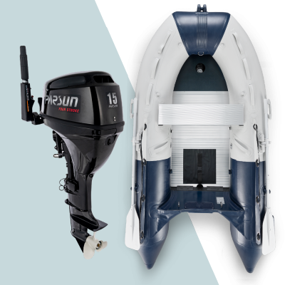 290 cm NOARD Schlauchboot mit 15 PS Parsun Motor (F15ABMS)