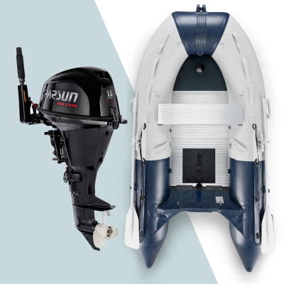 290 cm NOARD Schlauchboot mit 15 PS Parsun EFI Motor (F15ABMS-EFI)