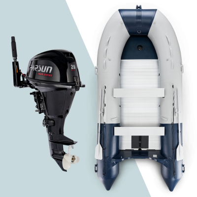 360 cm NOARD Schlauchboot mit 20 PS EFI Parsun Motor (F20ABMS-EFI)