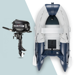 290 cm NOARD Schlauchboot mit 8 PS North Motors Motor (F8SNM)