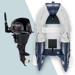 290 cm NOARD Schlauchboot mit 15 PS Parsun EFI Motor (F15ABMS-EFI)