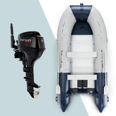 330 cm NOAD Schlauchboot mit 9.8 PS Parsun Motor (F9.8BMS)