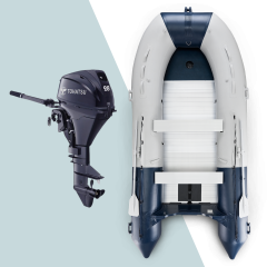 380 cm NOARD Schlauchboot mit 9,8 PS Tohatsu Motor (MFS9.8BS)