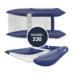 NOARD 3,30 Meter Schlauchboot mit Luftboden (blau/grau)