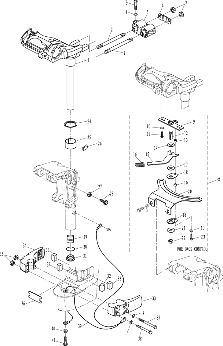 F20A (F15A) - Bracket 2 & F20EFI